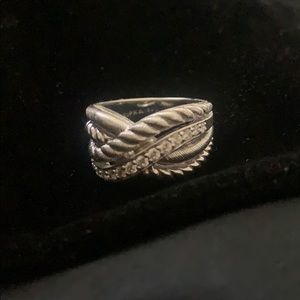 Judith Ripka Diamonique Interlocking Ring